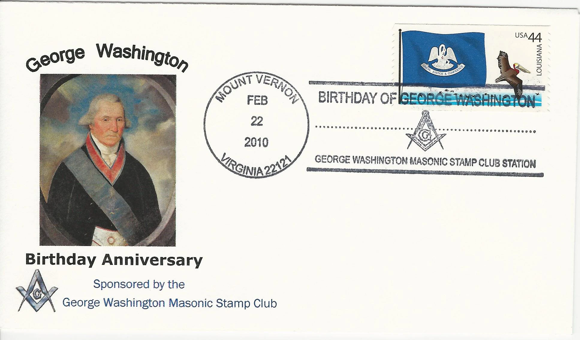George Washington Brithday Postmark #1: Mount Vernon, VA&hellip;